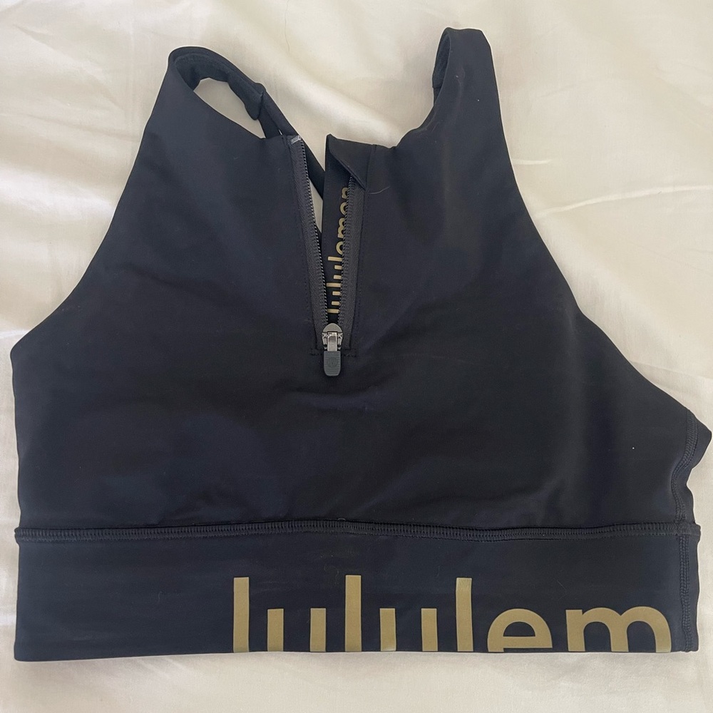 lululemon high neck long line energy bra